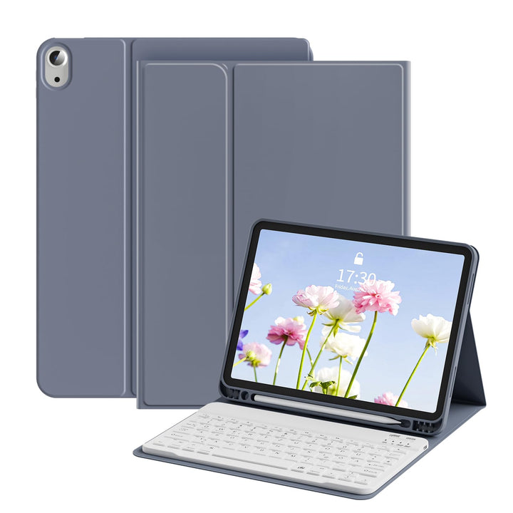 Hülle mit Tastatur für iPad 11 Generation (A16) 11 Zoll 2025/10 Generation 10.9 Zoll 2022, Mit Magne
