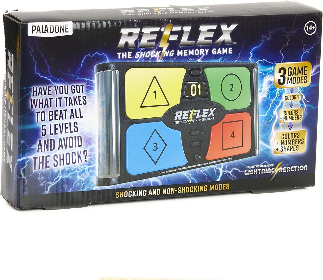 Paladone Blitzreaktionsreflex-Schock-Gedächtnisspiel - Elektronisches Gedächtnisspiel mit einem Scho