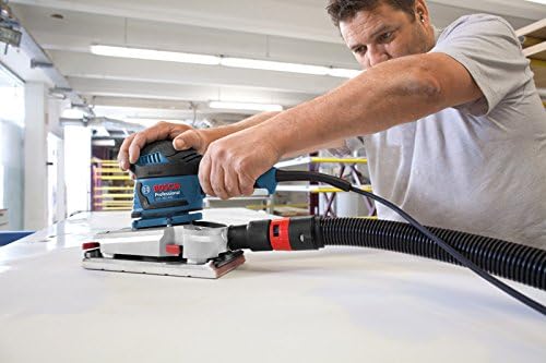 Bosch Professional Schwingschleifer GSS 280 AVE (350 Watt, Zusatzhandgriff, 3x Schleifblatt für Holz