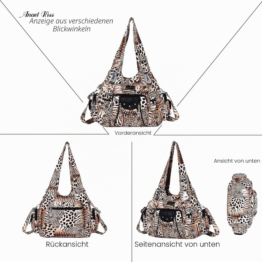 Angel Kiss Xs160199-1 Schulterhandtaschen Braun / Schwarz, Braun / Schwarz