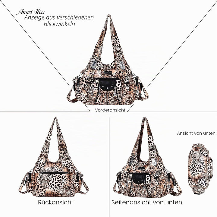 Angel Kiss Xs160199-1 Schulterhandtaschen Braun / Schwarz, Braun / Schwarz