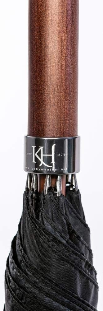 LUCKYWEATHER Regenschirm Stockschirm Damen Motiv Klimt The Kiss I Stockregenschirm gross und stabil