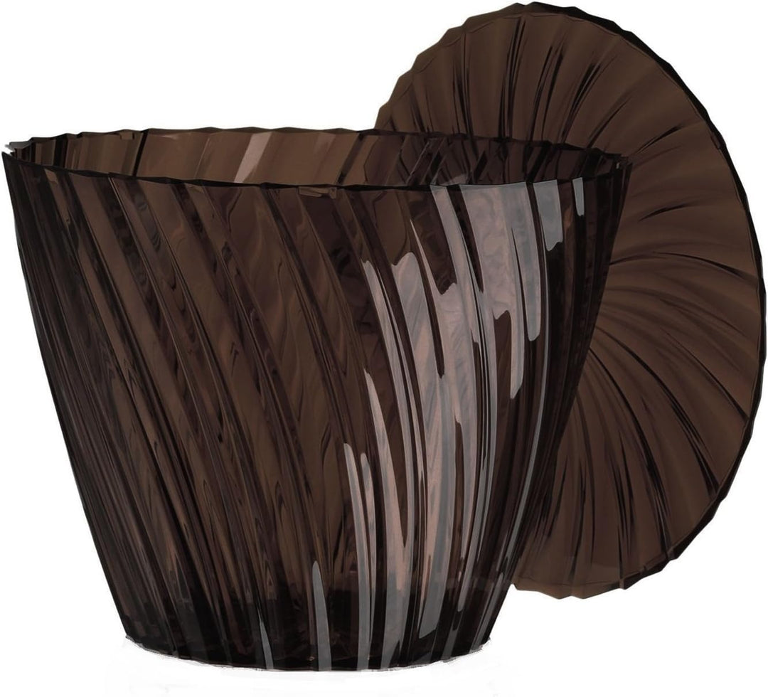 Kartell Sparkle, PMMA, fume', 45 x 35 x 45 cm Tavolino Fumè, Tavolino Fumè