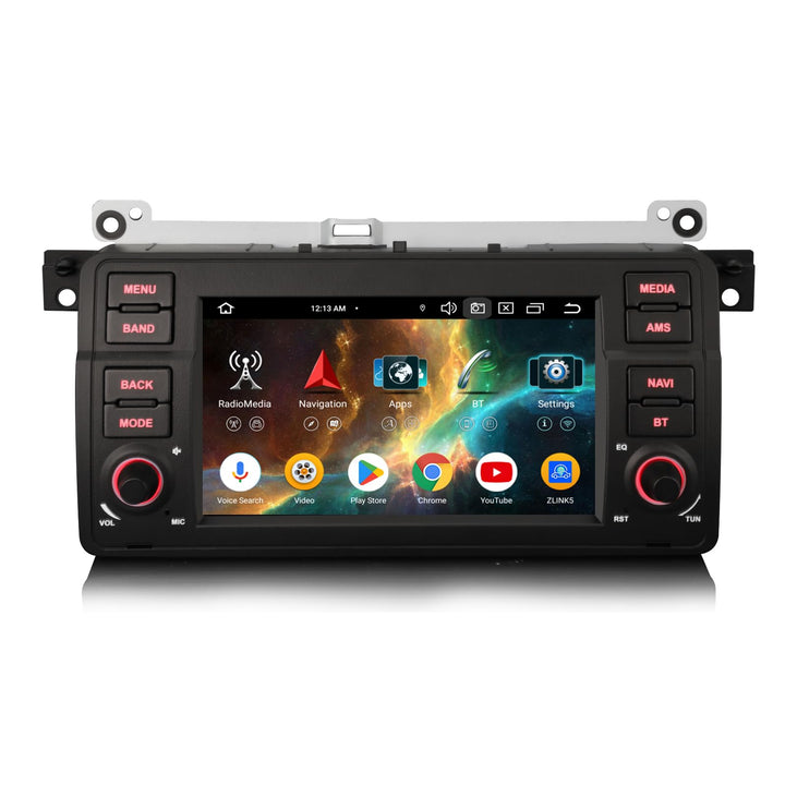 Erisin Acht Kern 4GB+64GB Android 14 Autoradio Für BMW 3er E46 316 320 MG ZT Rover 75 mit GPS Naviga