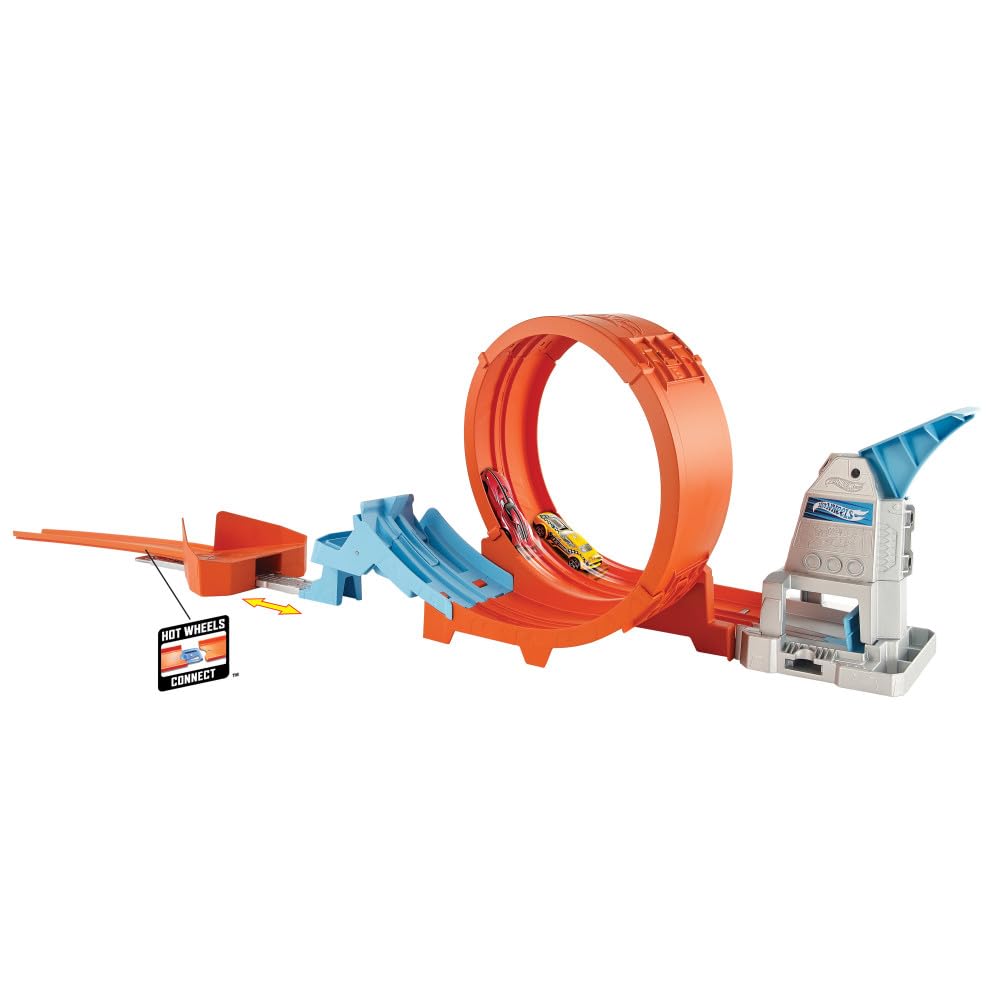 Hot Wheels GTV13 - Loop Stunt Champion Track-Set mit 1 Hot Wheels Fahrzeug im Massstab 1:64, Spielze