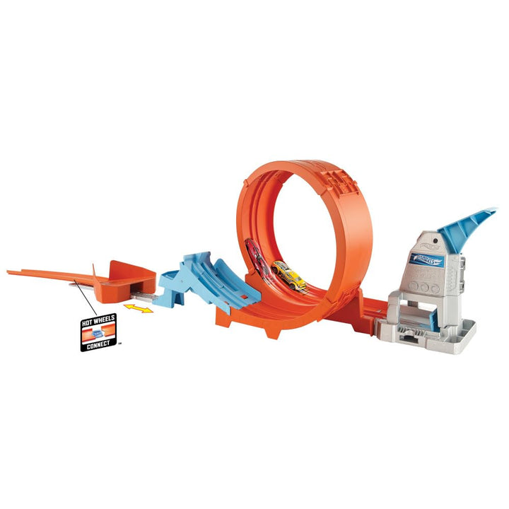 Hot Wheels GTV13 - Loop Stunt Champion Track-Set mit 1 Hot Wheels Fahrzeug im Massstab 1:64, Spielze