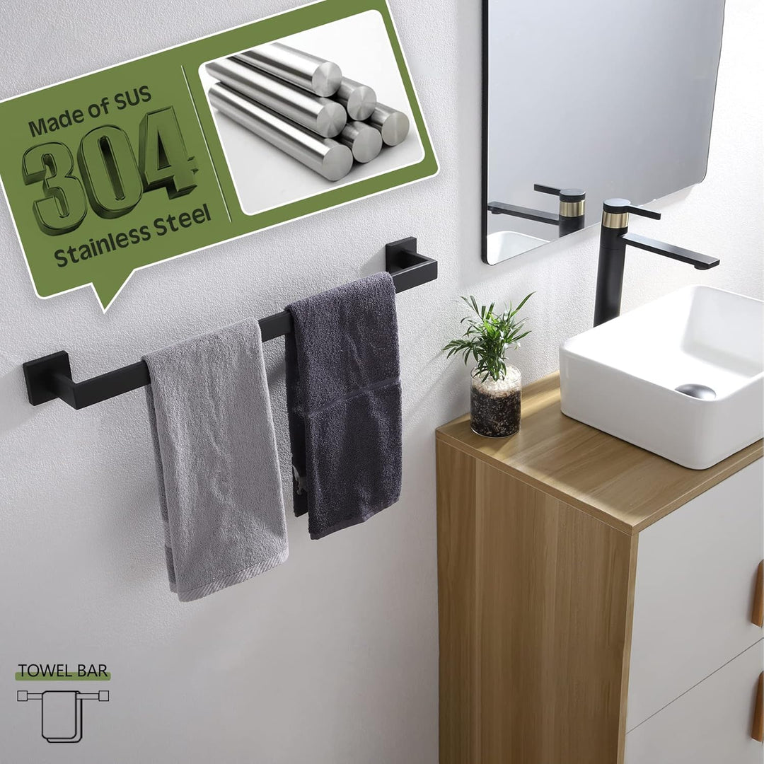 KOKOSIRI 50,8 cm Handtuchstange Badezimmer Rails Küche Handtuchhalter Wandmontage SUS304 Edelstahl H
