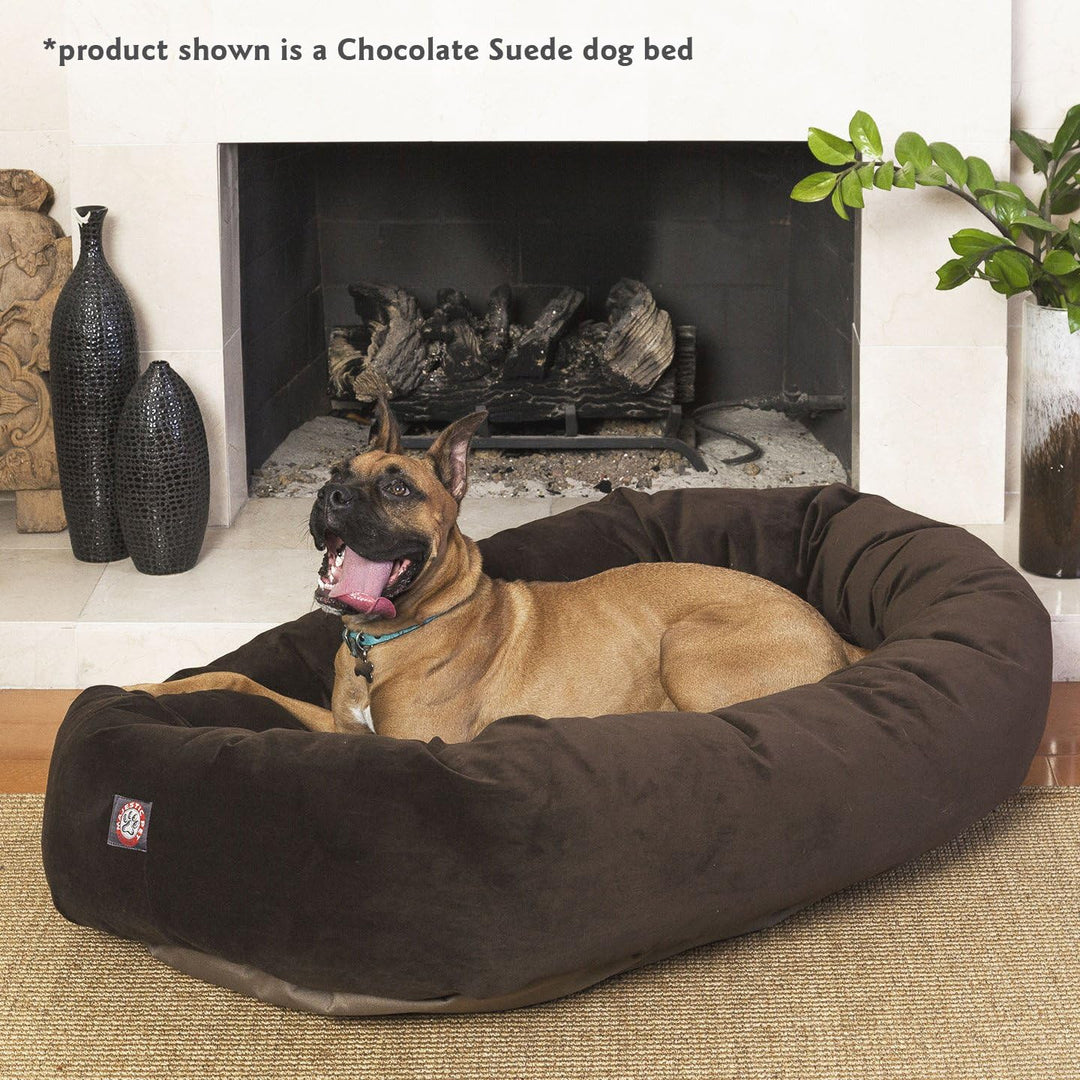 Pet Hundebett in Bagel-Form, 132,08 cm, rostfarben, Wildleder, Products, rostfarben L 132 x B 89 x H