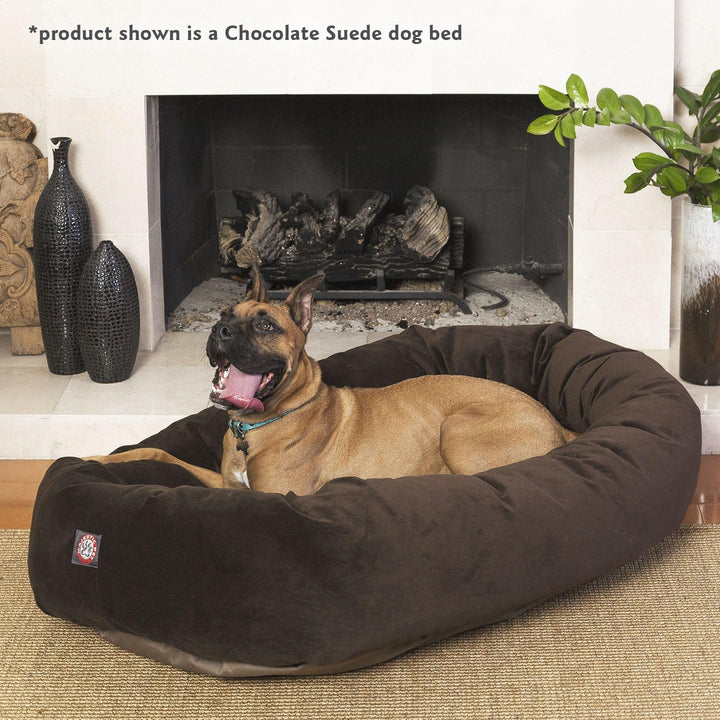 Pet Hundebett in Bagel-Form, 132,08 cm, rostfarben, Wildleder, Products, rostfarben L 132 x B 89 x H