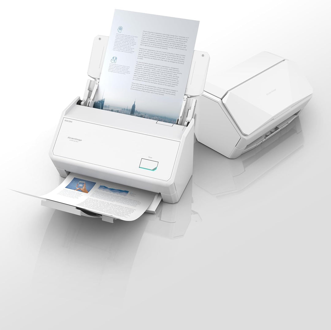ScanSnap iX2400 A4 Document Scanner (White) – Includes Kofax Power PDF 4.0 Software – 45ppm Duplex,