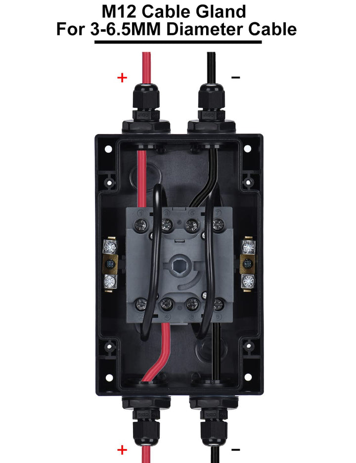 DIHOOL DC Trennschalter Leistungsschalter IP65 Wasserdicht 32a 1200V PV Combiner Box For Solaranlage