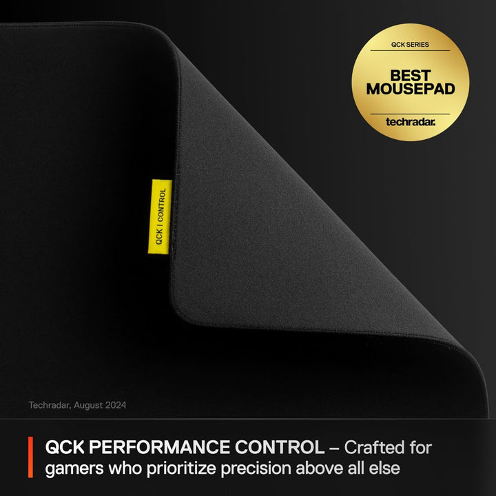 SteelSeries QcK XL Performance Control Gaming-Mauspad – Extra Dichte für EIN reibungsloses Gleiten –