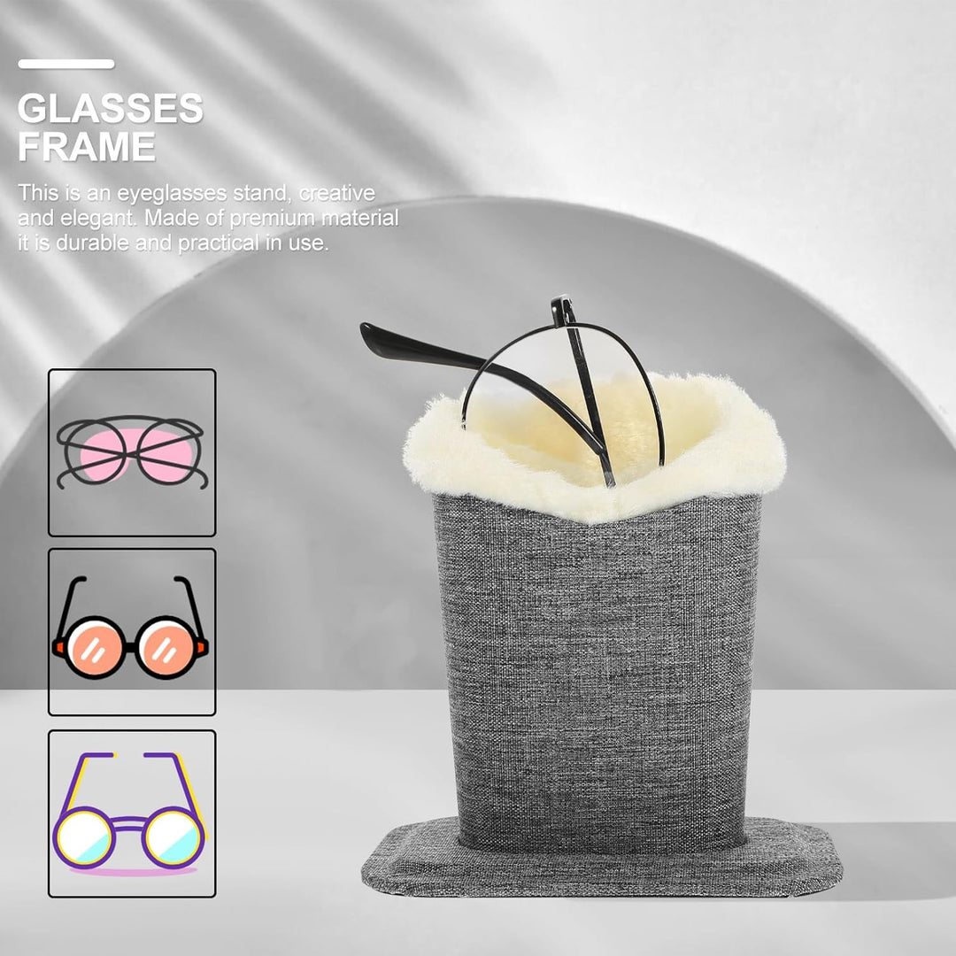 Cabilock Brillenständer Plüsch Gefütterter Brillenhalter Brillen Bifocals Display Ständer für Nachtt