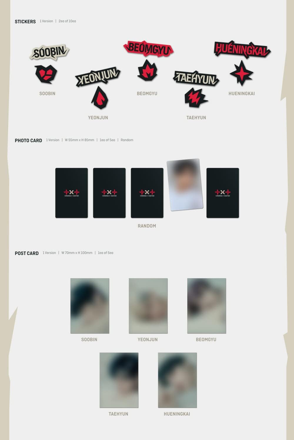 TXT - 4th Mini Album minisode 2: Thursday's Child TEAR Random version CD