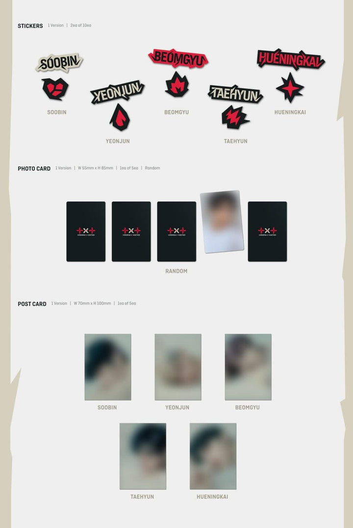 TXT - 4th Mini Album minisode 2: Thursday's Child TEAR Random version CD