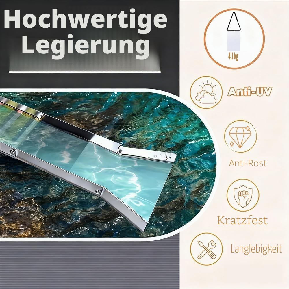 Komplettes Goldwaschset,Tragbar Gold Waschanlage,Aluminiumlegierung Goldwaschrinne Komplettset,27 St