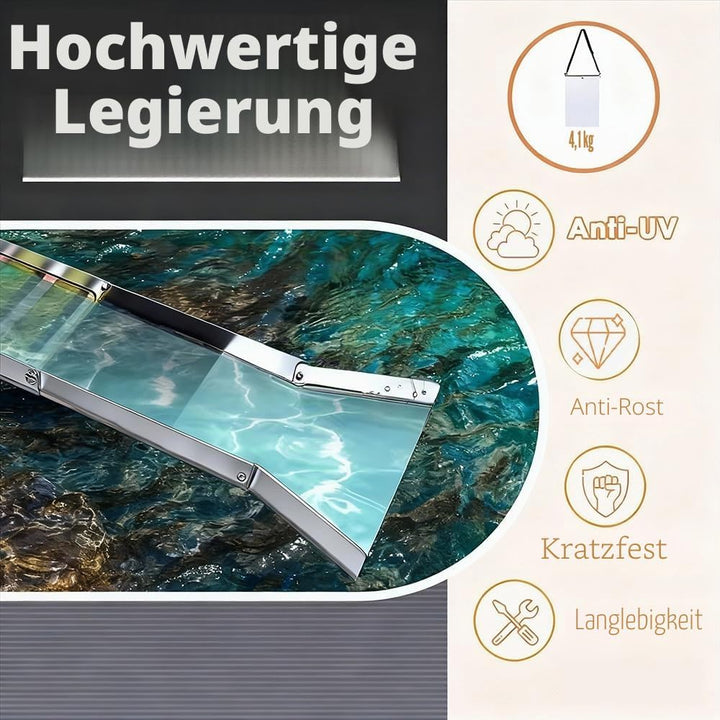 Komplettes Goldwaschset,Tragbar Gold Waschanlage,Aluminiumlegierung Goldwaschrinne Komplettset,27 St