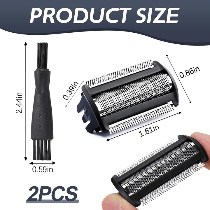 2 Pack Ersatzkopf Scherfolienkopf BG5020 Kompatibel mit Philips BG2000 Bodygroom Rasierer Rasierfilm