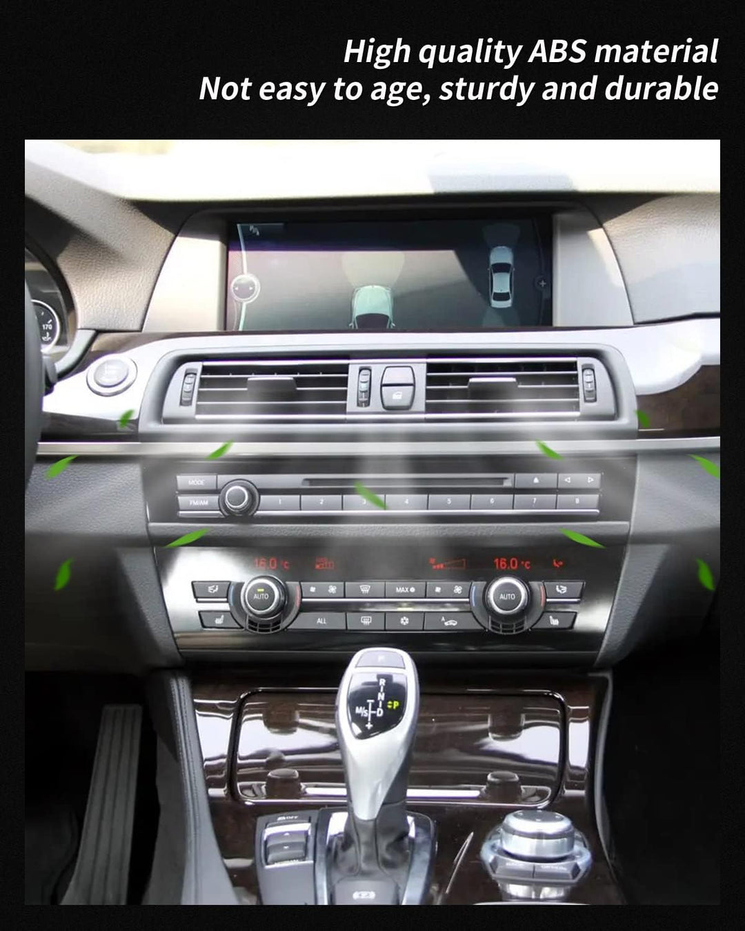 EULIMBQS Frontkonsolengitter für BMW F06 F12 F13 630 635 640 645 650, Konsolenmitte AC Vent Panel Er