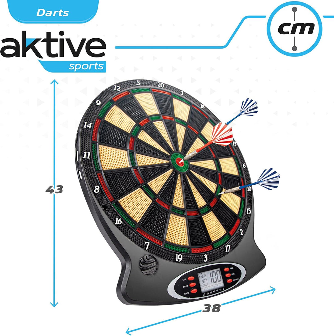 Dartboard APOLO Color Baby Elektrische Dartscheibe (Multifunktion) 18 Spiele