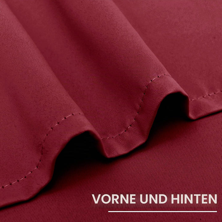 XWZO Blickdichte Vorhänge Verdunklungsvorhänge mit Ösen 2 Stücke Gardienen mit Raffhalter Lichtundur
