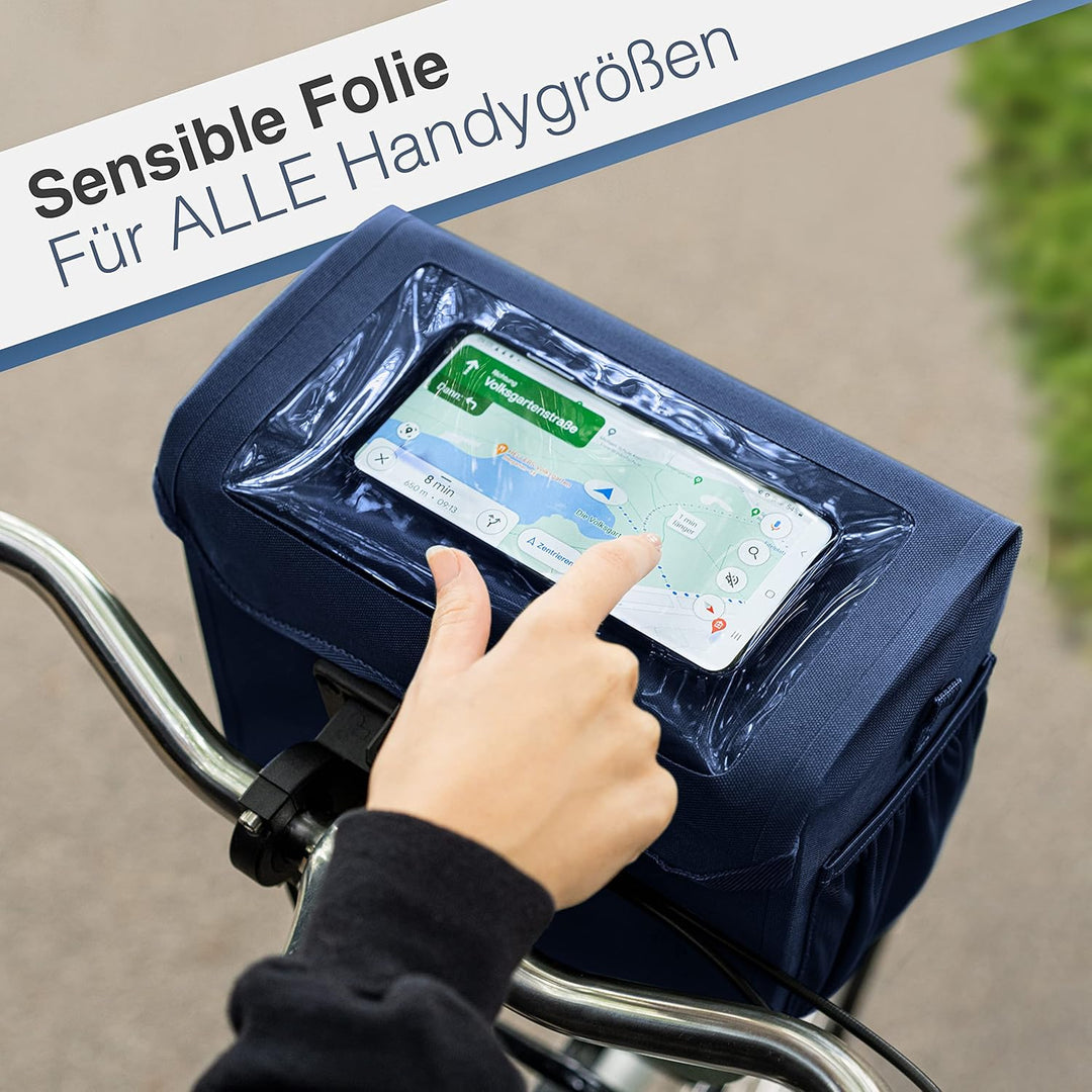 Valkental - Hochwertige &amp; Nachhaltige Lenkertasche mit 7L Volumen | wasserdichte Fahrradtasche Lenke
