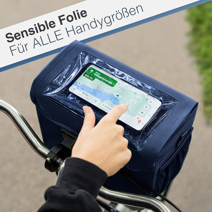 Valkental - Hochwertige &amp; Nachhaltige Lenkertasche mit 7L Volumen | wasserdichte Fahrradtasche Lenke