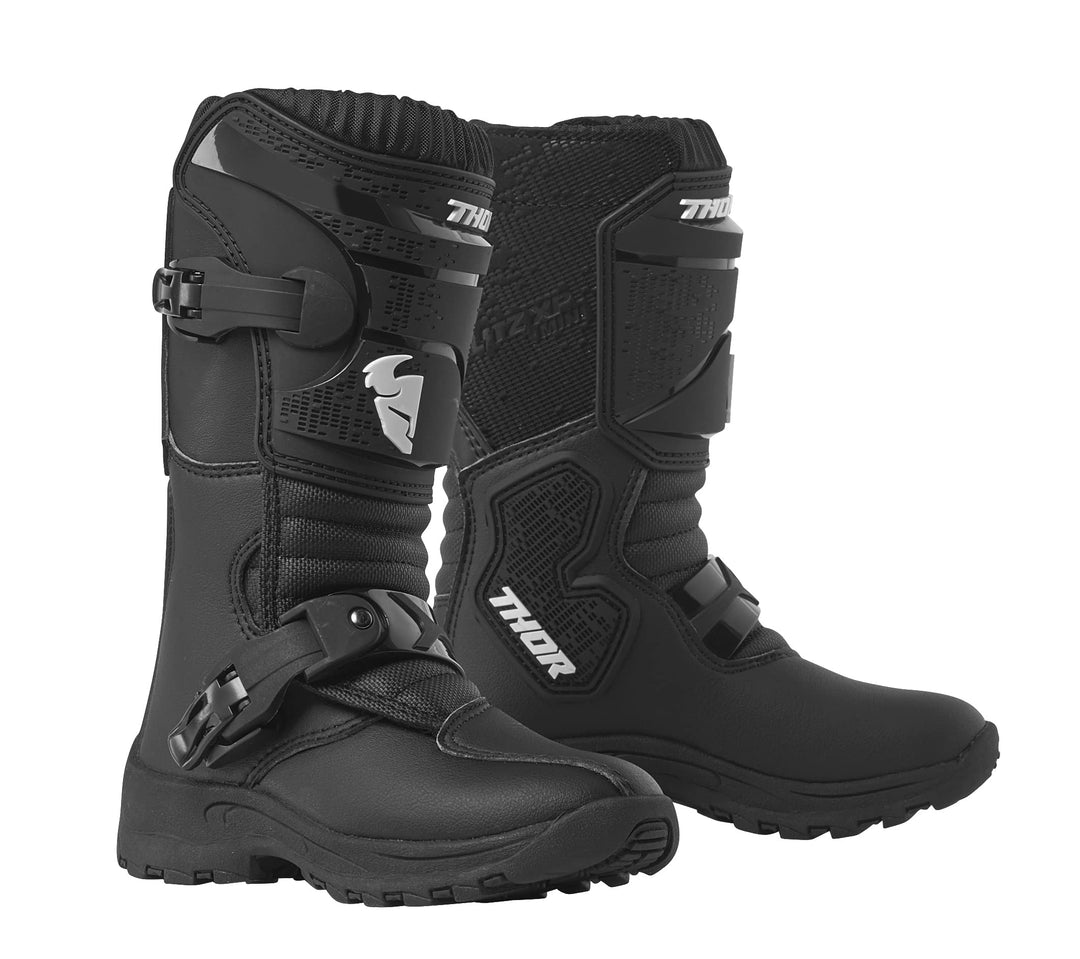 Thor Blitz MINI XP Kinder MX Stiefel Motorrad Enduro Cross Quad Boots schwarz 13
