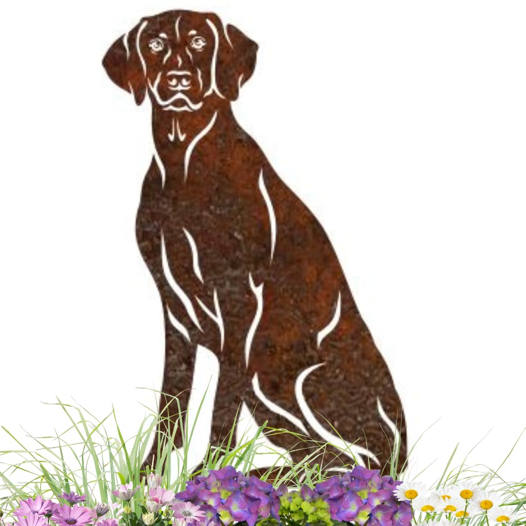 Terma Stahldesign Edelrost Hund Verschiedene Rassen, Handmade Germany, tolle gartendeko aus Rost-Met