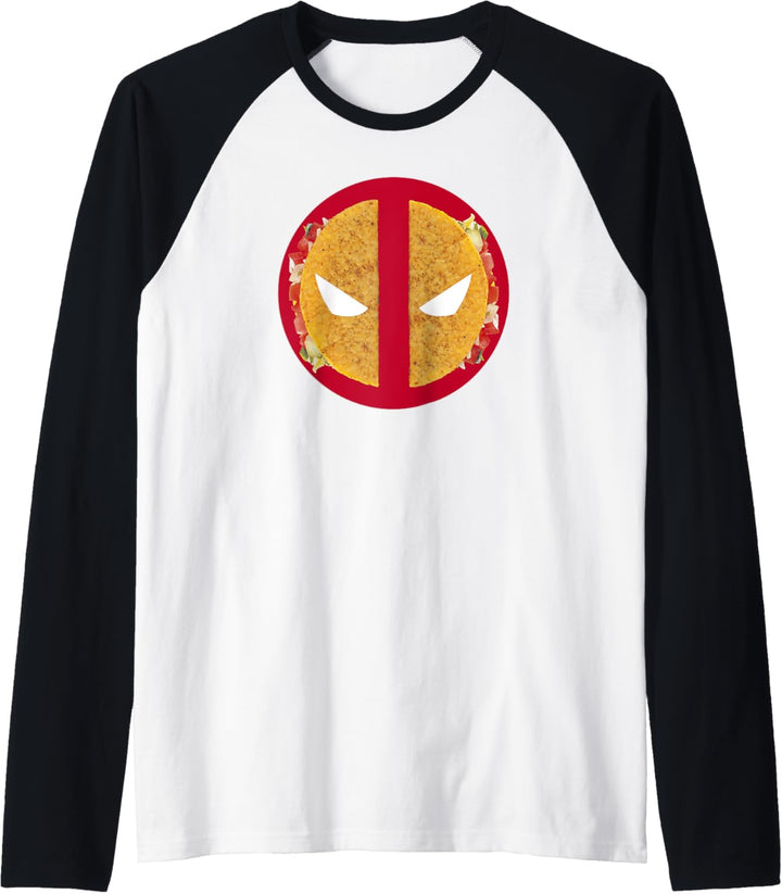 Marvel Deadpool Taco Icon Raglan