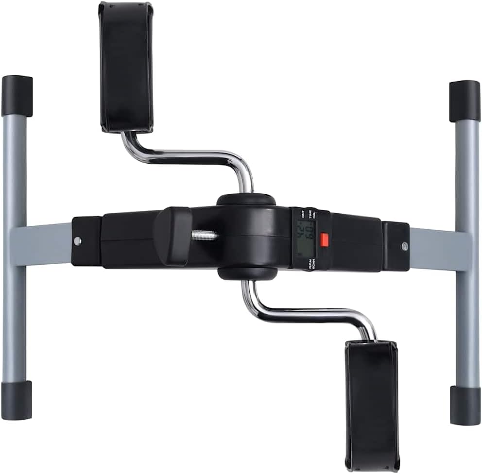 vidaXL Pedaltrainer für Beine Arme mit LCD-Anzeige Fitnessfahrrad Hometraine Heimtrainer Beintrainer