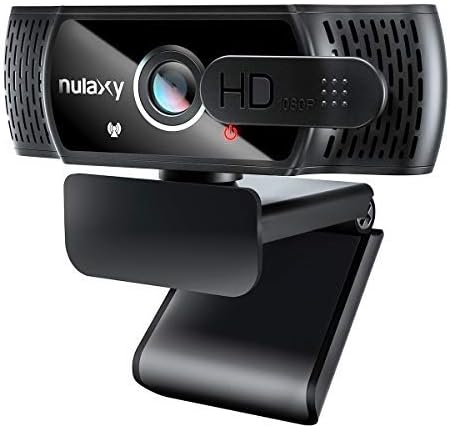 Nulaxy C900 Webcam mit Mikrofon, FHD 1080P Webcam mit Abdeckung, Webcam USB Plug & Play, Laptop PC K
