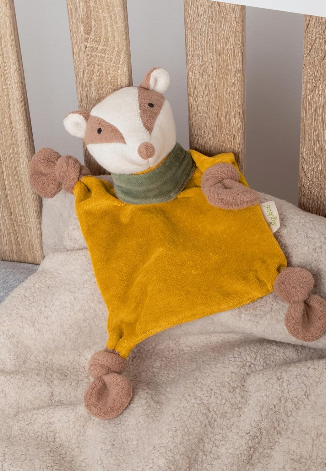 SIGIKID 39173 Schnuffeltuch Kasimir Dachs Green Mädchen und Jungen Babyspielzeug empfohlen ab Geburt