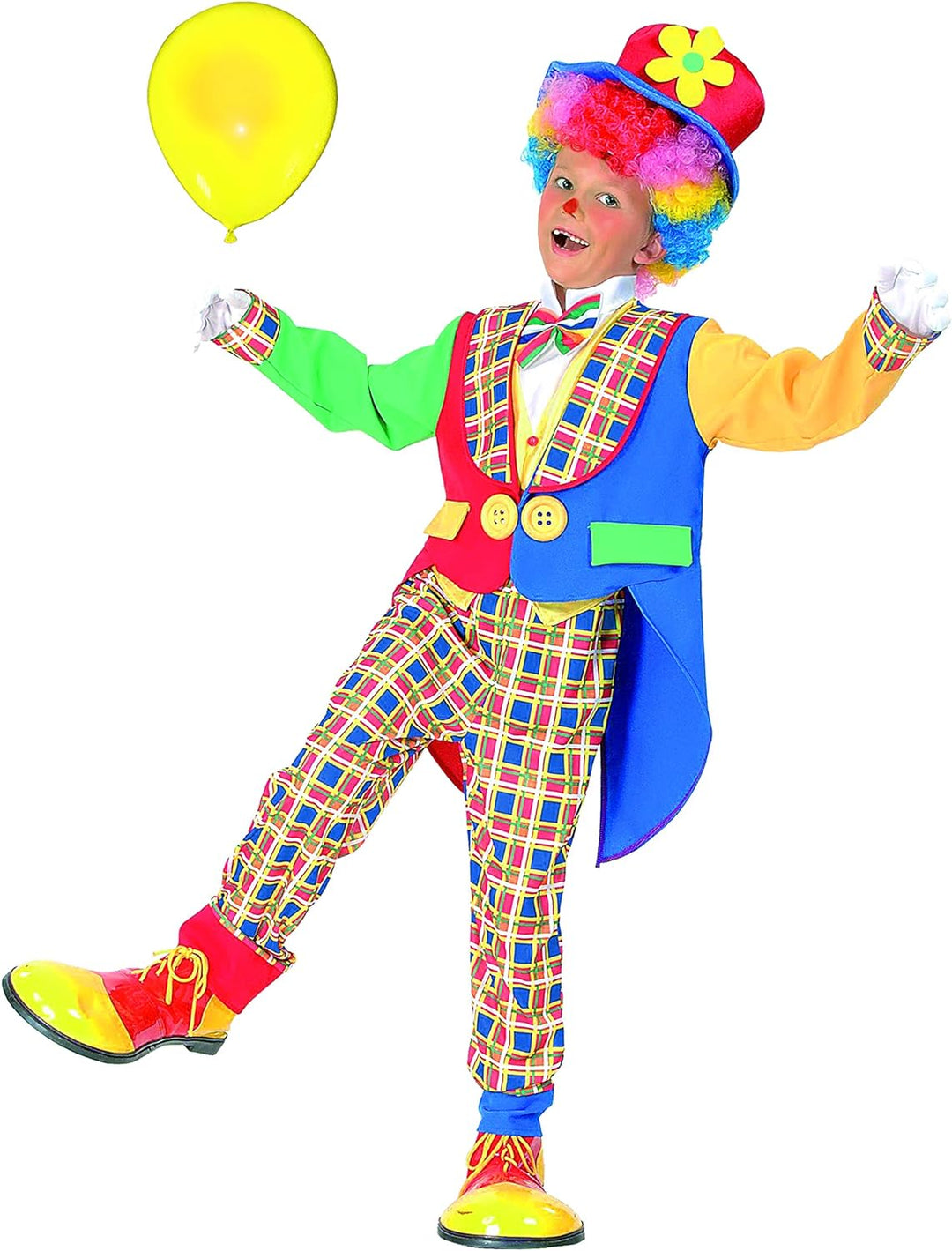 Ciao Jungen Clown pagliaccio Monello Costume Bambino Kostüme, Mehrfarbig, 3-4 Anni