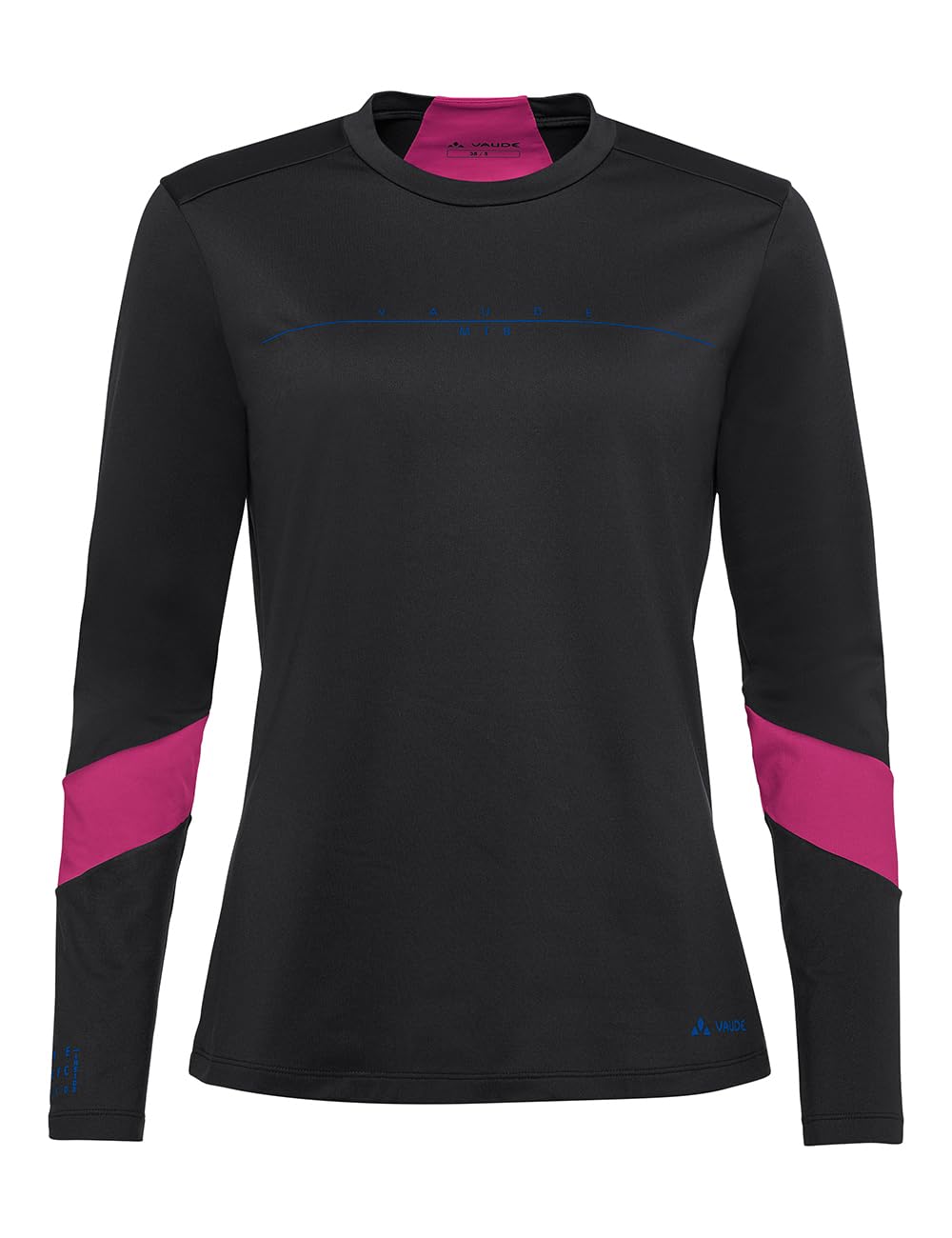 VAUDE Damen Women's Qimsa Ls Logo Shirt T-Shirt, 36 Schwarz