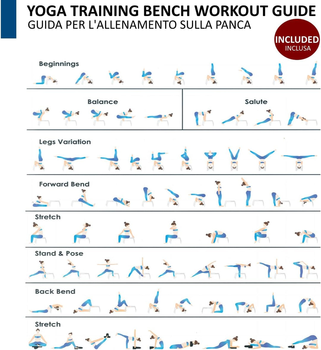 FFitness Yoga Headstand Hocker für zu Hause Inversionsbank Headstand Chair aus Holz Inversionsstuhl