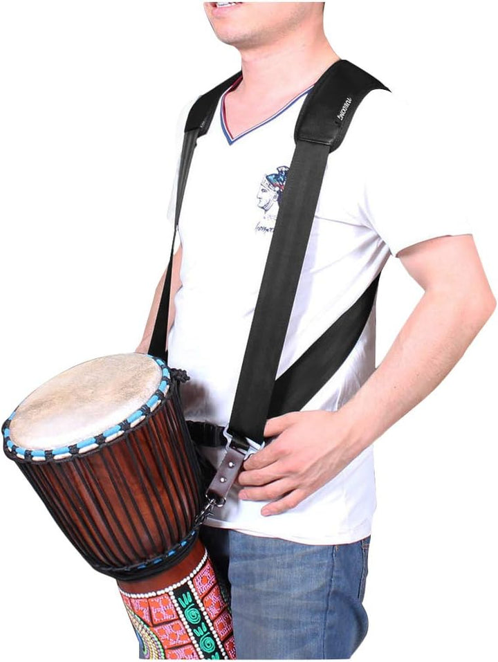 Verstellbarer Djembe Schultergurt Dickes Pad afrikanische Handtrommelschlinge Komfort Percussion Ins