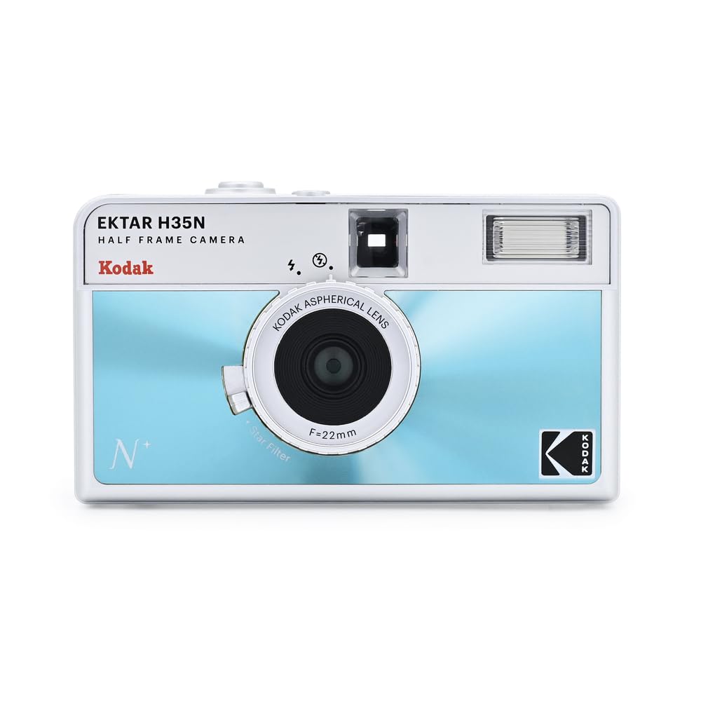 KODAK EKTAR H35N Halbformat-Filmkamera, 35 mm, wiederverwendbar, Bulb-Funktion, Sternfilter, beschic