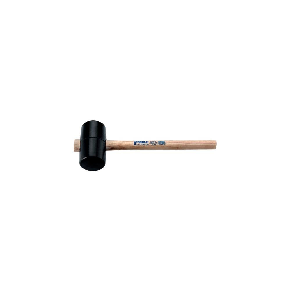 Gummihammer Ø 54mm 320g schwarz mit Eschenstiel