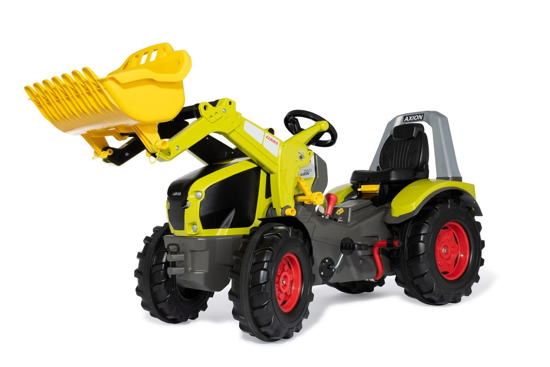 RollyToys Trettraktor rollyX-Trac Premium Claas Axion 960 (für Kinder von 3-10 Jahre, Gangschaltung,
