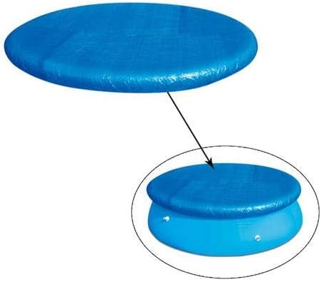 Shinyzone Poolabdeckung Rund 183 cm mit Gummizug,Swimming Pool Abdeckplane Plane Schutzplane Winddic