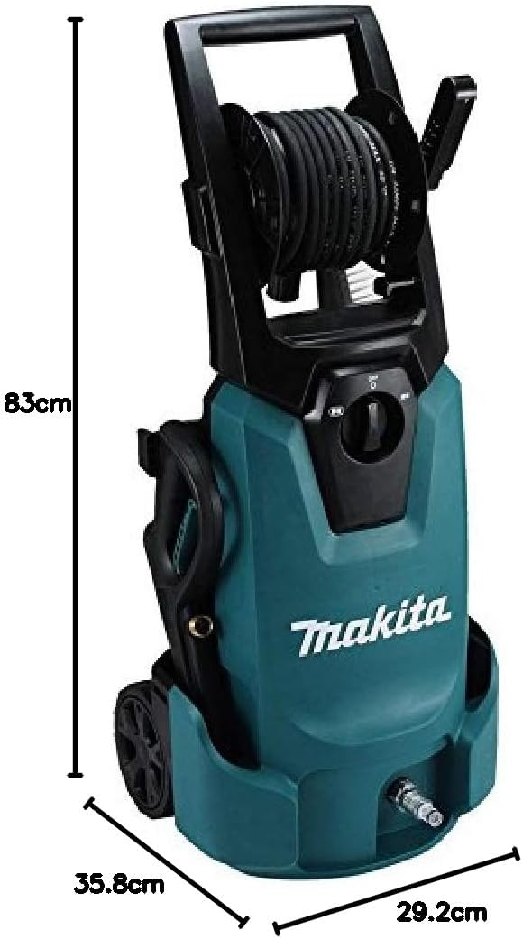 Makita HW1300 Hochdruckreiniger 130 bar mit selbstansaugender Pumpe, 1800 W, 230 V