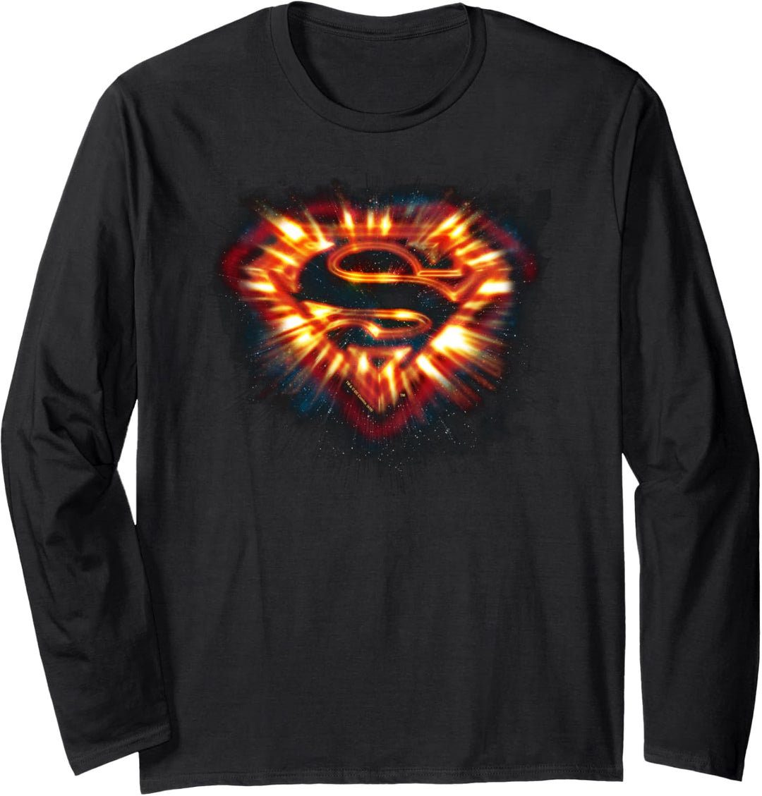 Superman Space Burst Shield Langarmshirt