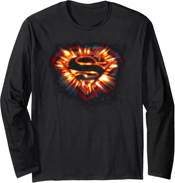 Superman Space Burst Shield Langarmshirt