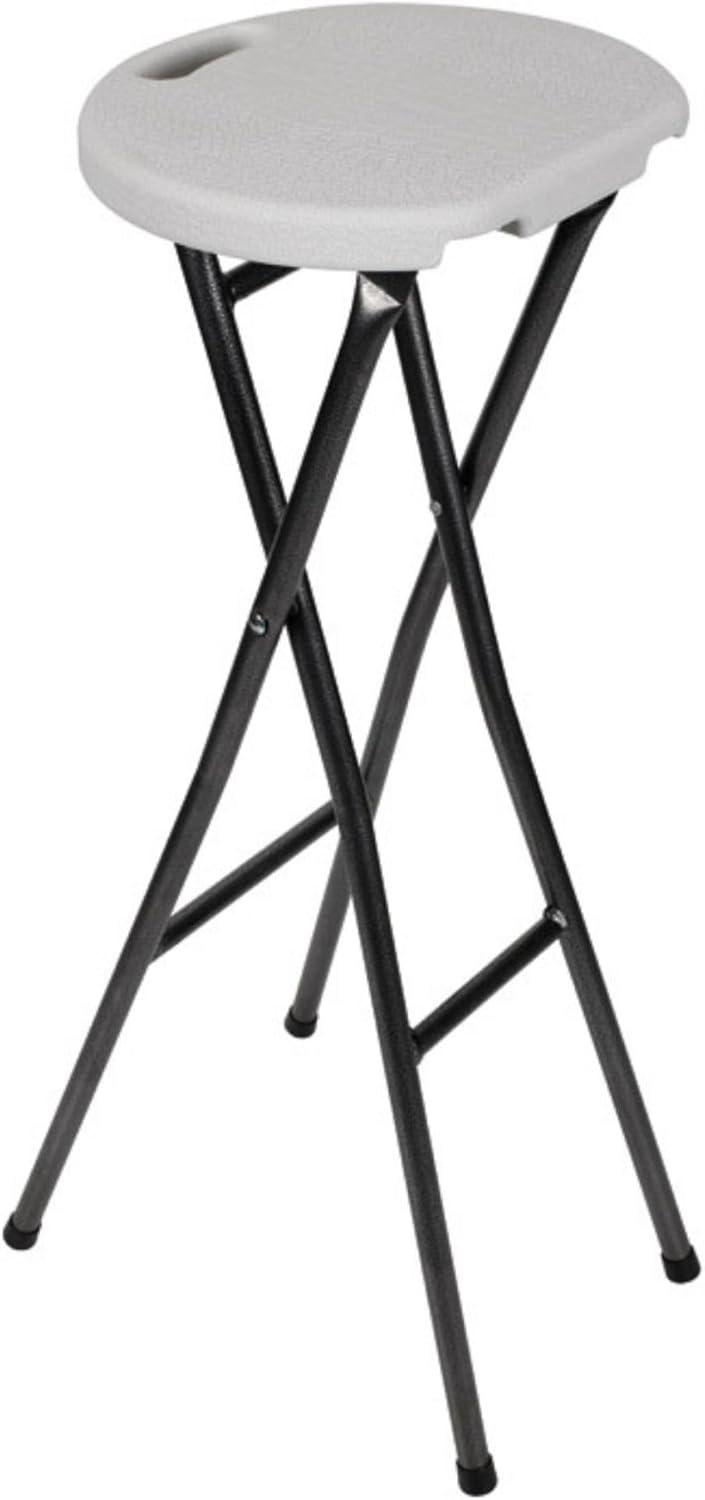 Perel TOOLLAND - FP145 Tolland Barstuhl, Zusa mmenklapbar, 80 cm Höhe 176259