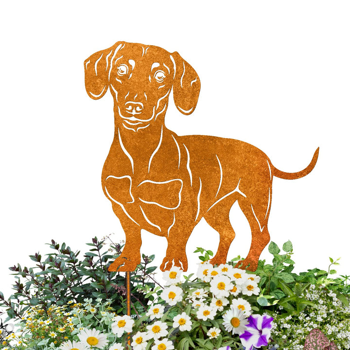 Terma Stahldesign Edelrost Hund Verschiedene Rassen, Handmade Germany, tolle gartendeko aus Rost-Met
