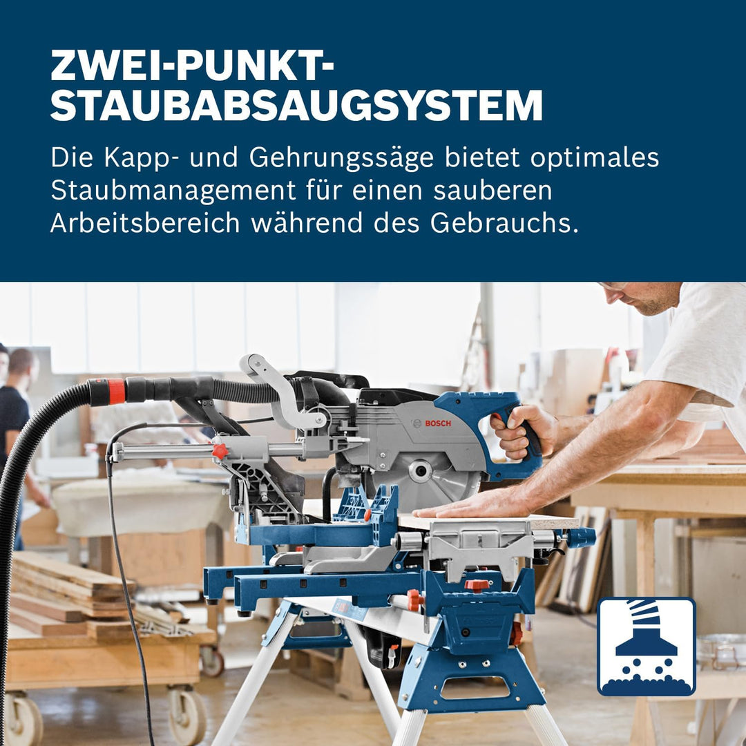 Bosch Professional Kappsäge GCM 8 SJL (1600 Watt, Sägeblatt-Ø: 216 mm, im Karton) +Sägeblatt Holz GC