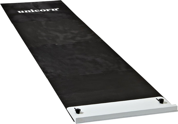 Unicorn Raised Oche 4tlg leichtgewichtige Dartmatte, schwarz, inkl. Transporttasche