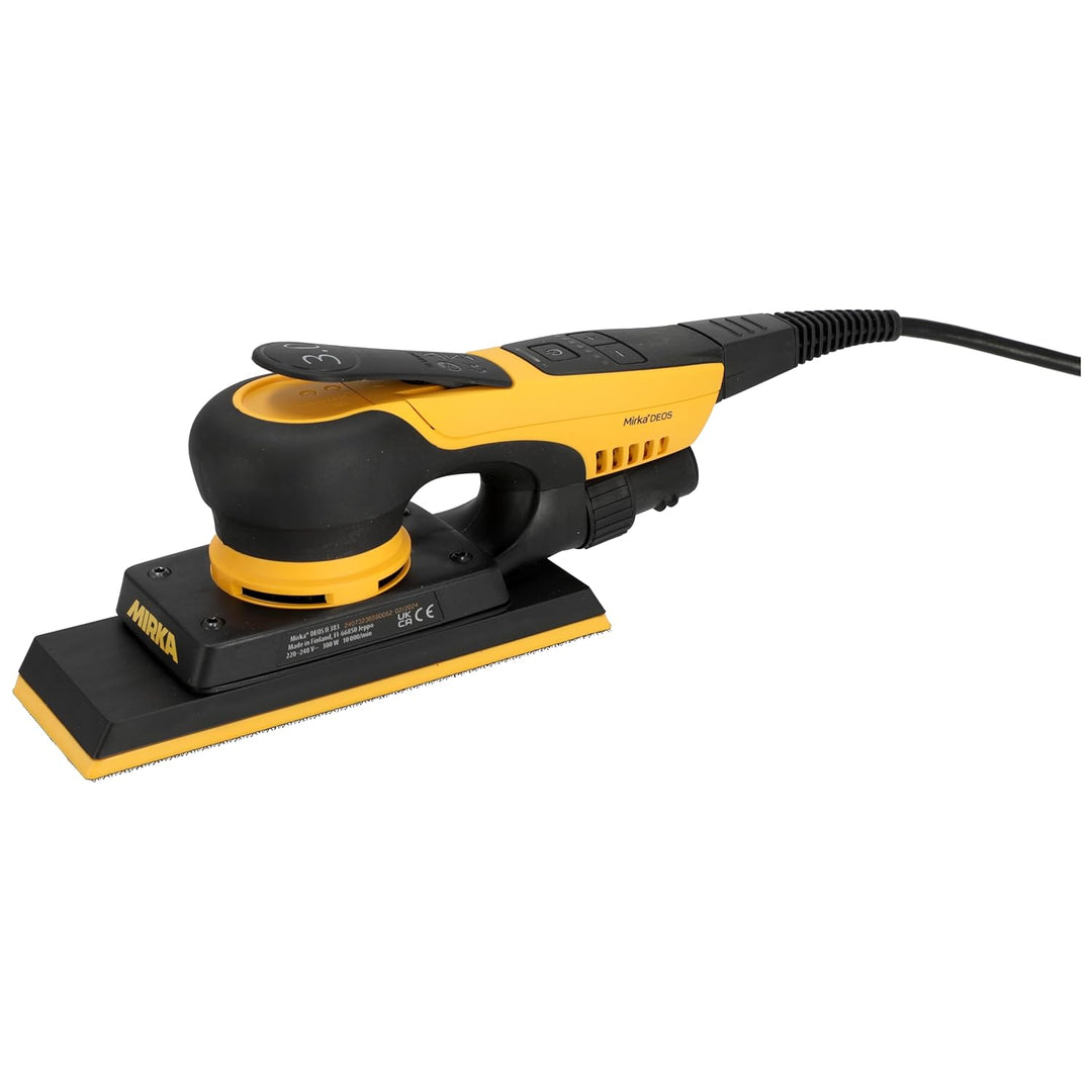 Mirka DEOS II 383 Schwingschleifer im Koffer 70x198mm 300 W vibrationsarme Schleifmaschine für staub