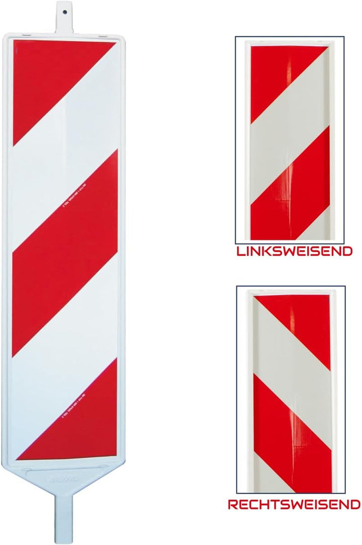 UvV-Reflex UVLB2060 - Sicherheitsbake, Leitbake, Warnbake mit Schraffenfolie - Folientyp Klasse RA1